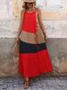 Foto real pré-venda Europa e Estados Unidos comércio exterior transfronteiriço estação independente Amazon 1688 item único verão estouro vestido feminino retalhado
