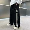 Calças Casuais para Meninos Outono 2025 Novas Calças de Moletom Esportivas Modernas Street Style Infantil para Meninos Crianças Grandes Primavera e Outono Calças Compridas de Perna Larga