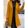 Nuevo Abrigo de Invierno para Mujer Estilo Coreano Ajuste Delgado Longitud Media 2023 Amazon Ropa de Mujer Europea y Americana Abrigo de Lana Transfronterizo