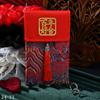 Novo Estilo Tecido Brocado para Casamento Envelopes Vermelhos, Envelopes Vermelhos Vintage Bordados Artesanais, Atacado Pacotes Vermelhos de Ano Novo