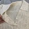 Moda delicada estilo coreano! Novo top de malha de manga comprida versátil afunilado com design canelado e gola polo outono 2026 para mulheres