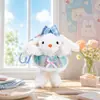 Lindo Llavero de Conejo de Orejas Largas con Vestido de Princesa de Peluche Figura de Muñeca de Dibujos Animados Cosplay Colgante para Bolso de Pareja Pequeño Regalo