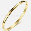 Pulsera de acero de titanio chapado en oro de 18 quilates, personalidad europea y americana, hexagonal, panal brillante, moda, estilo Ins, pulsera BM182007