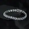 Spot Prata Esterlina 925 Europeia e Americana Moissanita Corrente de Tênis 2 3 4 5 6.5mm Pulseira Colar de Moissanita Atacado