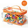 Bolsa Transparente para Cosméticos Portátil Impermeable para Artículos de Tocador Bolsa de Almacenamiento de Viaje de PVC Almacenamiento de Juguetes en Casa