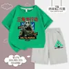 Conjunto de Manga Corta Delta Action para Niños Verano Algodón Camiseta y Shorts Dos Piezas Ropa Deportiva para Juegos Infantiles