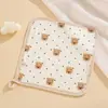 Toalla de bebé, toalla de saliva para recién nacidos, toalla de gasa suave de algodón cuadrada pequeña para bebés, toalla para niños de clase A