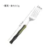 Vajilla de Acero Inoxidable 304 de Alta Calidad, Cucharas y Tenedores de Hotel de Lujo Accesibles, Vajilla Creativa de Bambú y Acrílico, Tenedores para Postre para el Hogar