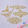 Novo produto estilo étnico Xiangyun bordado dourado pano adesivo desempenho roupas acessórios traje antigo traje nacional 4779 # flor quente