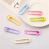 Clip de metal para flequillo de niños de 6 cm, color caramelo, hueco, pinza de pico de pato, clip lateral para mechones rotos DIY, venta al por mayor