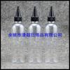 Botella PET de 200 ml con tapa de boca puntiaguda y hombro redondo, subbotella de pegamento, subbotella de agente de costura de belleza, botella de boca puntiaguda
