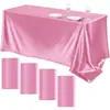 Mantel de Satén Transfronterizo 145 cm Mantel de Boda Decoración de Banquete Mantel de Satén de Seda Mantel de Fiesta de Hotel Venta al por Mayor