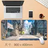 Venda Direta de Fábrica Mouse Pad Grande para Escritório Mouse Pad de Mesa com Vista Urbana de Anime Antiderrapante Impermeável Borda com Travamento de Precisão Mouse Pad