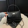Bolsa de corrente acolchoada da moda para mulheres, novo modelo de verão 2026, design de nicho para o dia a dia, bolsa de ombro e transversal