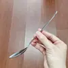 Cuchara de Mesa de Acero Inoxidable Hogareña Creativa Cabeza Ovalada Cuchara Multifuncional para Café Té con Leche Remover Comer Sopa Cuchara de Mesa