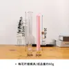 Molde cilíndrico cuadrado para velas, forma de flor de hielo, acrílico, hecho a mano, para aromaterapia