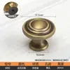 Manija de Armario de Bronce Francés Casual Manija de Cajón Escandinavo Gabinete Zapatero Puerta Accesible Lujo Sólido Retro Manija de Gabinete