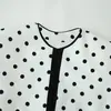 Blazer Versátil de Moda de Lunares Estilo Francés Popular en Aliexpress Europeo y Americano Transfronterizo para Mujer