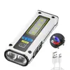 Linterna Mini de Doble Luz Nuevo Modelo Transfronteriza con Cola Magnética, Carga Tipo-C, Luz Lateral, Linterna Multifuncional