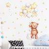 Teddy Bear Balão estrela crianças quarto adesivos de parede sala de estar decoração quarto adesivos adesivos D254