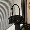 Bolsa de ombro personalizada, moderna e casual, com bolinhas, novo estilo, bolsa feminina de alta qualidade, coleção de verão 2026, bolsa de axila feminina estilosa