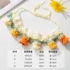 Babero de toalla antideslizante para gato, collar de punto hecho a mano, bufanda decorativa para mascotas de Año Nuevo, accesorios de punto, collar para cachorro