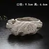 Vaso de Flor de Rocha Vulcânica de Hainan Grama Moeda Grama Moeda Vaso de Flor Hidropônico Pedra de Imitação Bonsai Suporte de Flor de Cerâmica Criativo Sem Furos
