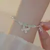 Pulsera de Mariposa de Plata Rota de Jade Hetian para Niñas Verano Lujo Ligero Nicho Exquisito Nuevo Estilo Chino Estilo Nacional Pulsera de Cuentas de Transferencia