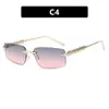 Gafas de Sol Cuadradas con Hilo Kedun 2025 Nuevas Metálicas de Moda Gafas de Sol Estilo Callejero Moda Europea y Americana Gafas de Sol Antirreflejos