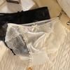 Pantaletas de Malla Satén Encaje Algodón Puro con Refuerzo Antibacteriano para Mujer, de Cintura Media Transpirables Triángulo, de Cintura Baja Transpirables