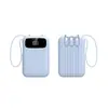 Carregador Portátil Certificado 3C com Carregamento Super Rápido, Cabo Embutido, Fonte de Alimentação Portátil de 20000 mAh, Personalização Transfronteiriça Kc