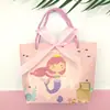 Sacola de presente criativa sacola de presente sacola de presente com mão presente 100 dias banquete aniversário sacola de presente de feriado tamanho pequeno bolsa de mão saco de papel