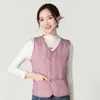 Nuevo chaleco de mujer para otoño e invierno, moderno estilo coreano, versátil, engrosado para abrigar, se puede usar como capa interior o exterior, corte ajustado