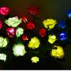 Lâmpada Rosa Solar LED Decoração de Jardim Lanterna de Simulação Exterior à Prova d'Água Pátio Parque Villa Lâmpada de Gramado