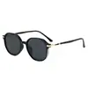Gafas de sol marrones de estilo coreano con montura grande para mujer, de alta gama, adelgazantes, protección solar, protección UV, nueva tendencia de moda