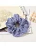 Xinxi Primavera Nuevo Color Sólido Liga para el Cabello Tela Retro Simple Moda Elegante Banda para el Cabello de Cola de Caballo Alta para Mujeres