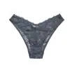 Ropa Interior Fina para Mujer de Tiro Bajo Levanta Glúteos con Encaje en Forma de V Sexy Alta Elasticidad Transpirable Cómodo de Color Sólido Calzones para Mujer Venta al por Mayor