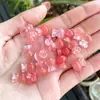 Bolsa de Dinheiro de Vidro Cristal Melancia Rosa Saco da Sorte Pingente de Jade Acessórios para Pulseira DIY Pingente Pequeno Atacado Pingente de Vidro do Fabricante
