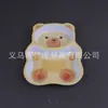 Louça de melamina prato de melamina prato de urso de desenho animado prato de plástico prato fofo prato de jantar infantil prato de desenho animado