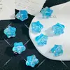 20mm crema dulce viento cinco puntas estrella tridimensional pintura al óleo degradado estrellas DIY pulsera collar de cuentas hecho a mano material