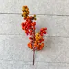 Decoración Artificial de Frutas Rojas para Fruta de la Fortuna, Accesorios de Acebo, Atrezo, Frutas Rojas para el Festival de Primavera, Bayas Simuladas, Fruta Roja Artificial Realista