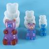 Molde para Gotejamento de Cola de Cristal DIY Urso Forma de Bala Joyia Pingente Acessórios para Capa de Celular Molde de Silicone para Resina