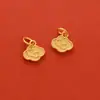 Fuerte retención de color accesorios dorados accesorios para joyería DIY colgante Xiangyun pulsera de oro antiguo pulsera accesorios de colgante pequeño