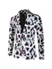 Comercio Exterior Transfronterizo Nuevo Traje Casual Estampado para Hombre Traje Individual Traje de Navidad Halloween Ropa Formal para Banquetes Talla Europea