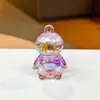 Chaveiro de Pinguim Transparente Iridescente Vermelho da Moda Pingente de Bolsa Requintado Chaveiro de Carro Evento da Empresa Pequeno Presente