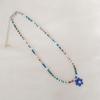 Collar de Cristal de Colores Retro Dulce Estilo Coreano Ins para Mujer, Cadena para Clavícula de Flor de Margarita Linda y Dulce