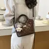 Bolso Cesta con Patrón de Diamantes para Mujer 2026 Nueva Moda Lujo Ligero Nicho Bolso de Hombro Cruzado Bolso de Mano para Viajes Bolso Tote