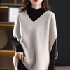 Colete de Tricô, Colete de Lã, Primavera, Outono e Inverno 2026 Novo Estilo, Colete Feminino Gola V, Peça de Roupa Externa, Suéter de Tricô Estilo Coreano