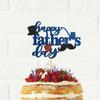 2023 Nueva tarjeta de pastel del Día del Padre Decoración de postres para hombres Adornos para hornear Feliz Día del Padre