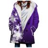 Casaco Color Block Feminino Outono 2023 Mais Vendido no Exterior Wgwe Top Lã Felpuda Estilo Vintage Casaco Trench Grosso